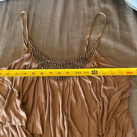 Rue 21 brown waterfall tank top size large - Picture 2 of 6
